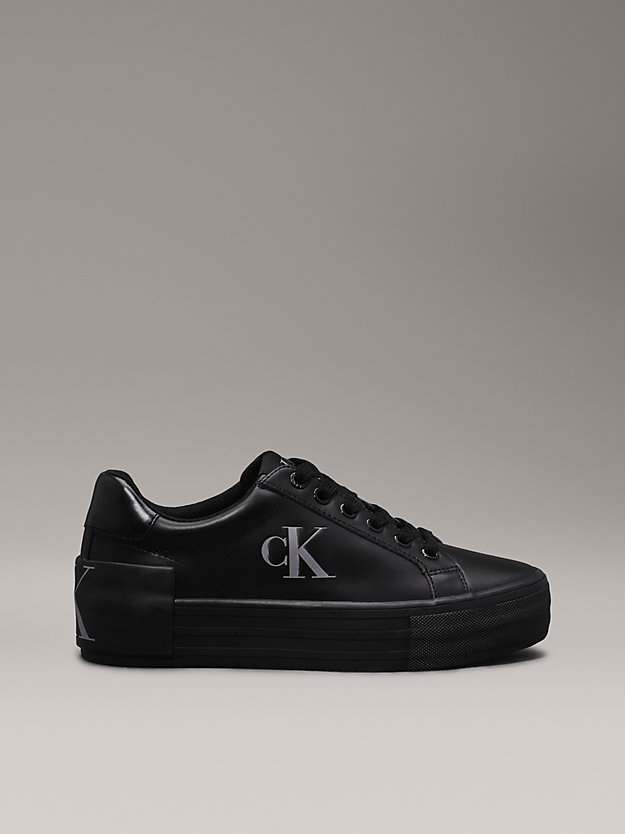 Leather Platform Trainers
