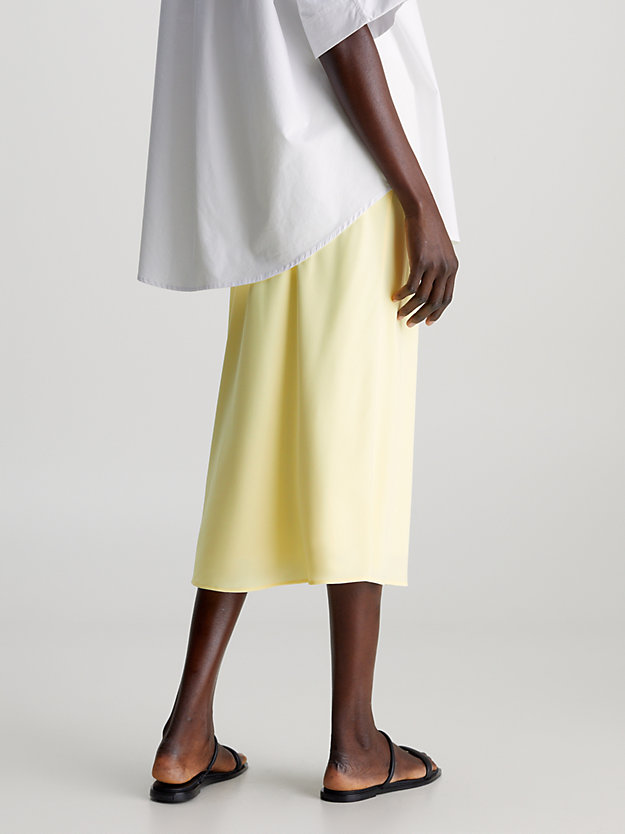 Slim Crepe Midi Skirt