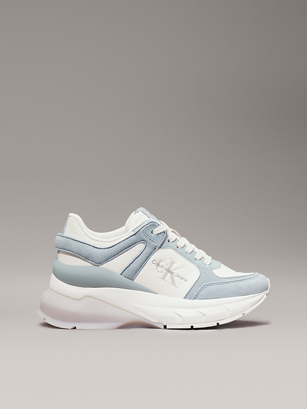 Leather Wedge Trainers