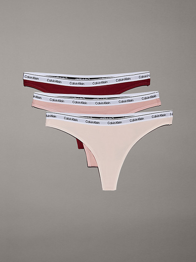 3 Pack Thongs - Modern Logo