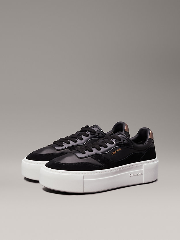 Leather Platform Trainers