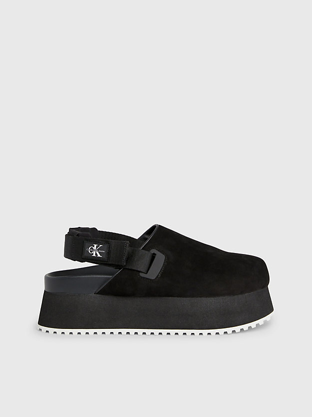 Leather Platform Mules