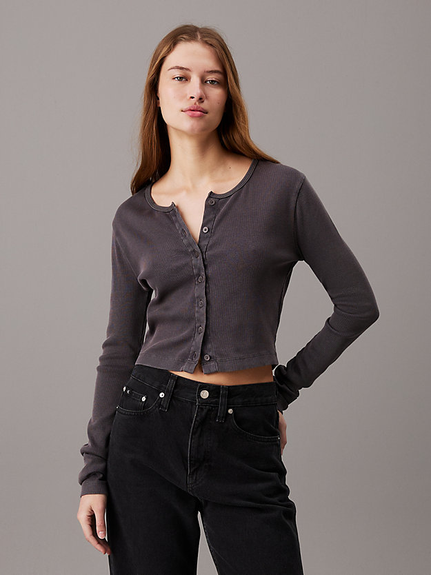 Slim Washed Cotton Cardigan