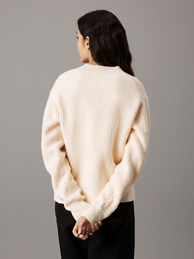 Boucle Ribbed V-neck Jumper