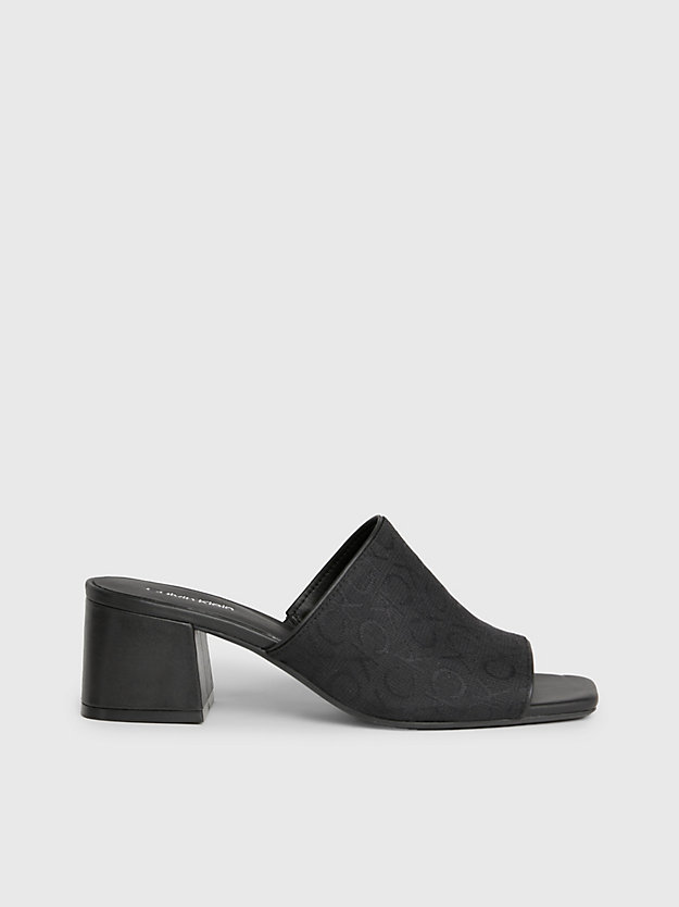 Logo Jacquard Heeled Sandals