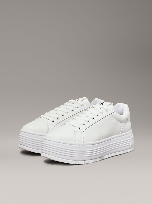 Leather Platform Trainers