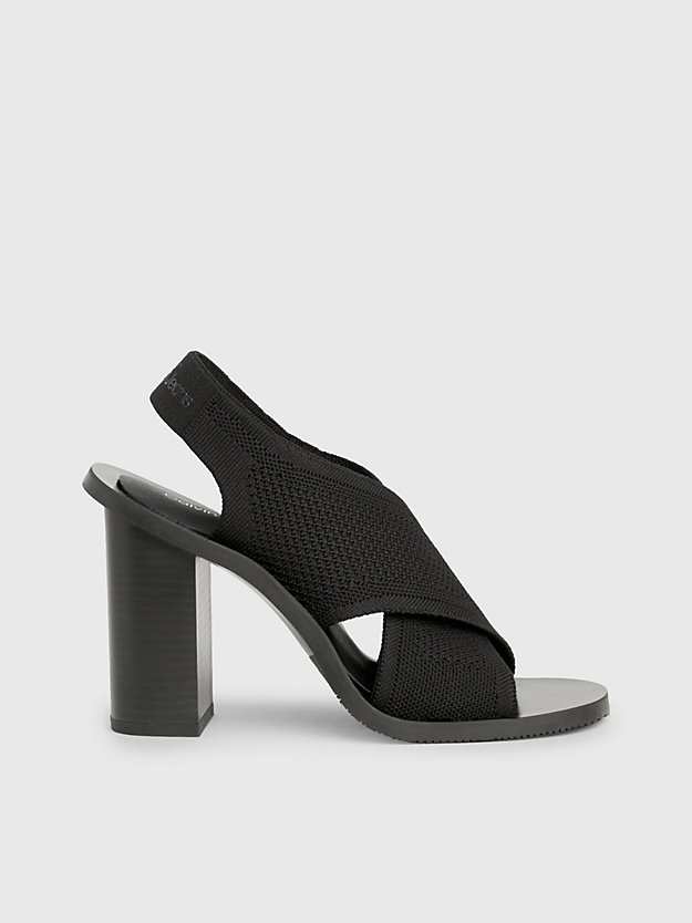 Knit Heeled Sandals