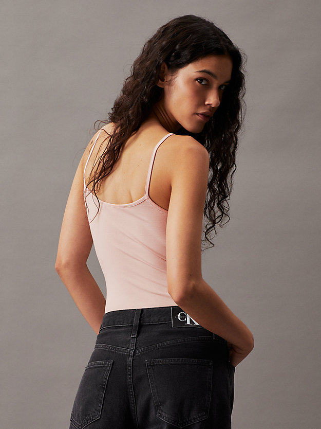 Cotton Stretch Monogram Bodysuit