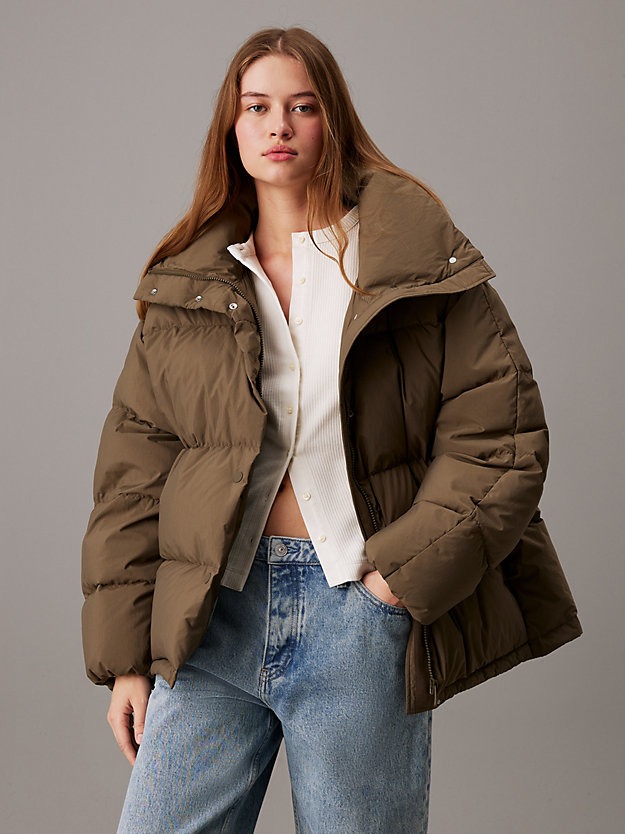 Relaxed Down Puffer Jacket
