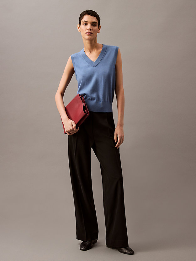 Soft Crepe Pleated Trouser