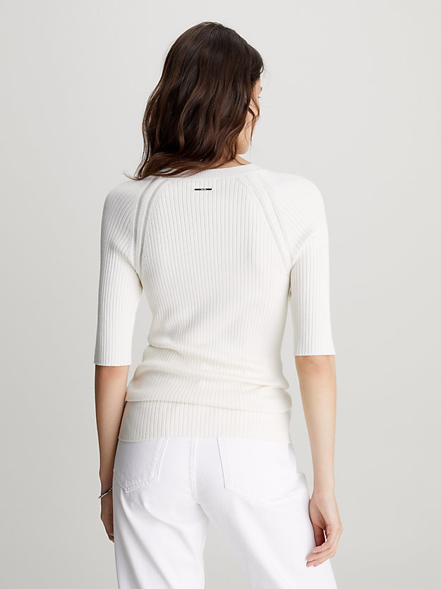Slim Ribbed Viscose Jumper