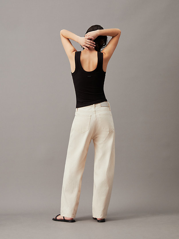High Rise Barrel Leg Jeans