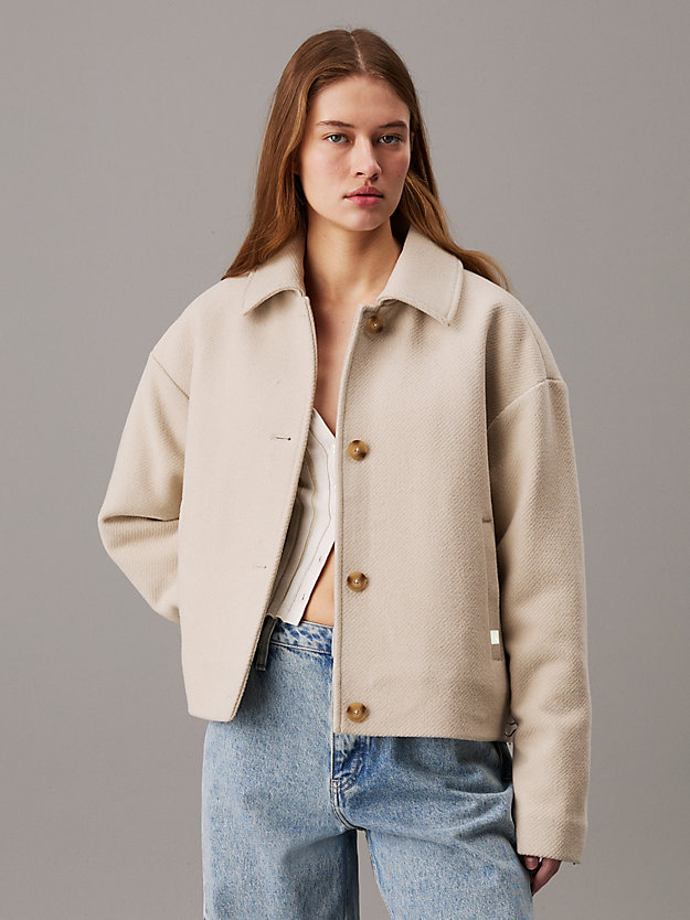 Short Wool Blend Jacket
