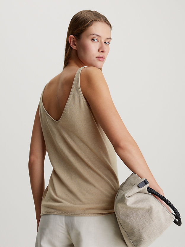 Linen Lyocell Knitted Cami Top