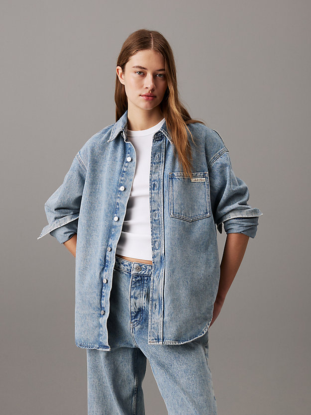 Relaxed Denim Shirt Jacket