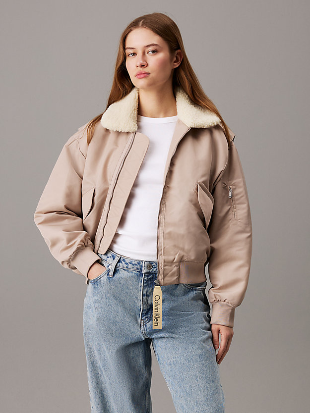 Sateen Aviator Jacket