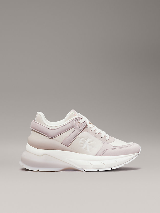 Leather Wedge Trainers
