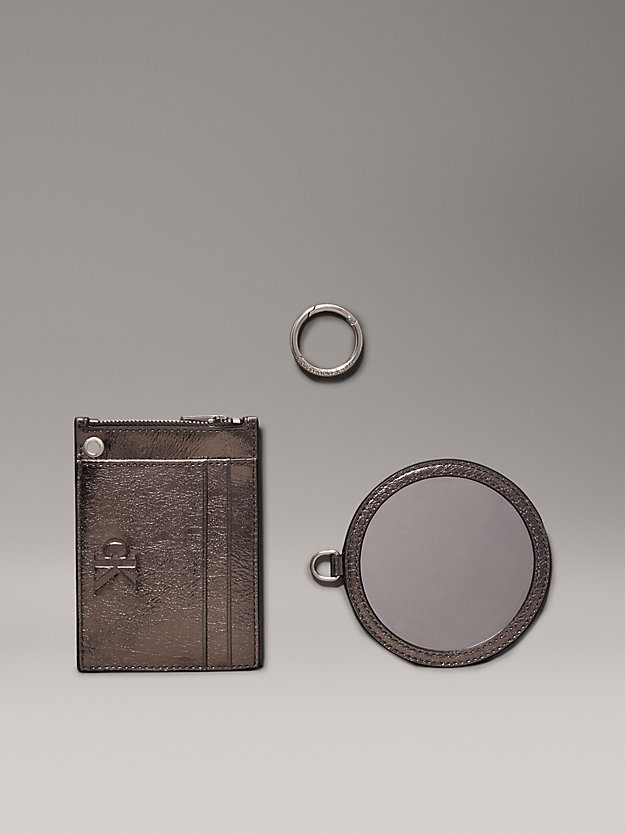 Metallic Wallet and Mirror Gift Set