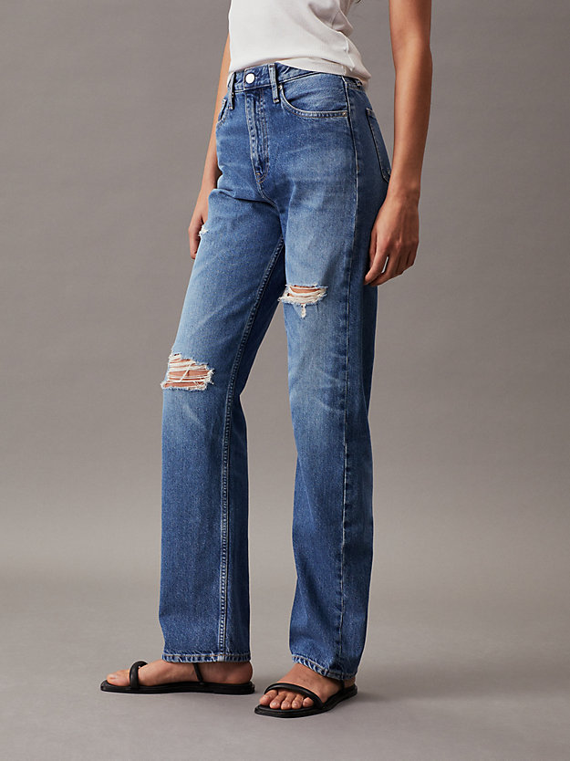 High Rise Straight Jeans