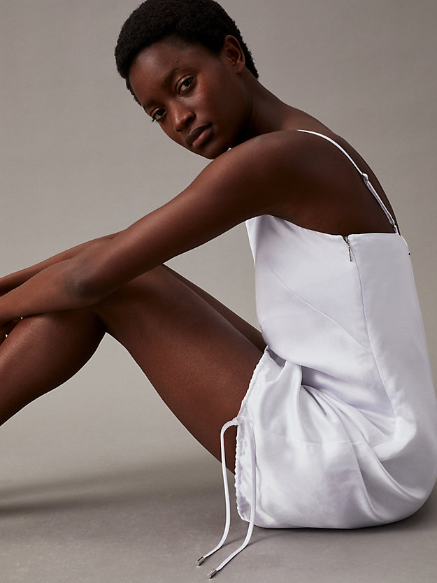 Boxy Viscose Linen Slip Dress