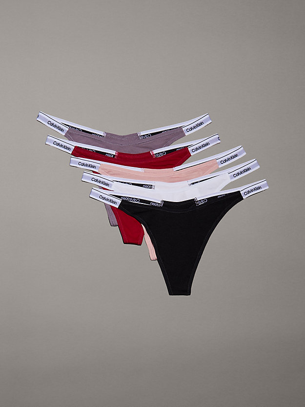 5 Pack String Thongs - Modern Logo