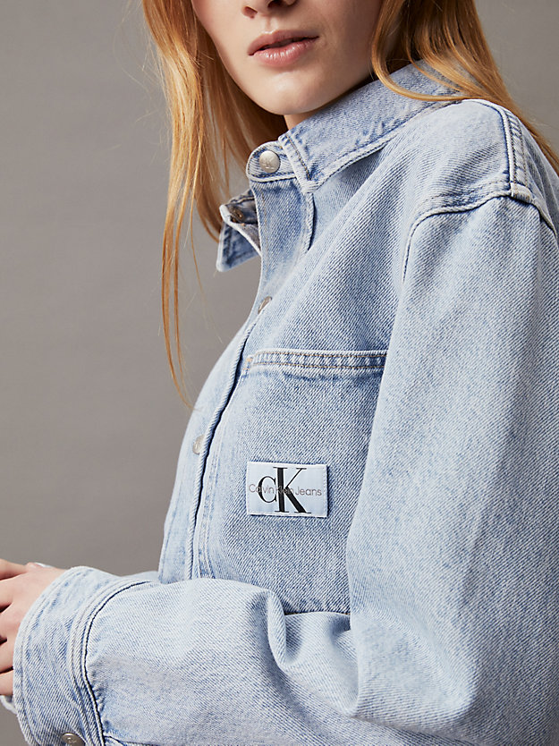 Boxy Denim Shirt Jacket