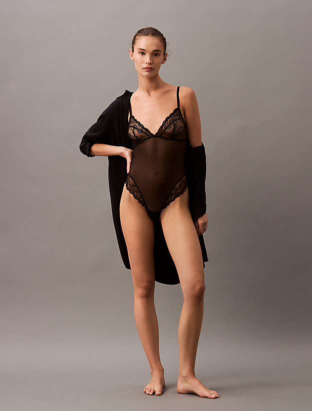Lace and Mesh Bodysuit - CK Instinct