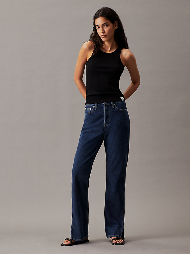 High Rise Straight Jeans