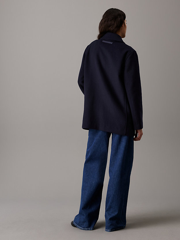 Relaxed Wool Peacoat