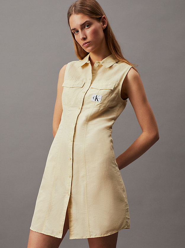 Linen Cotton Sleeveless Dress
