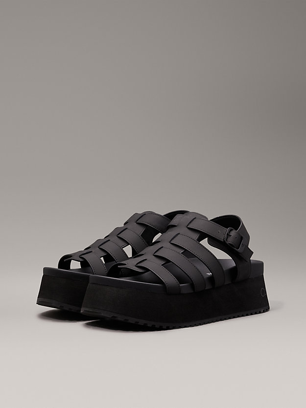Leather Platform Sandals