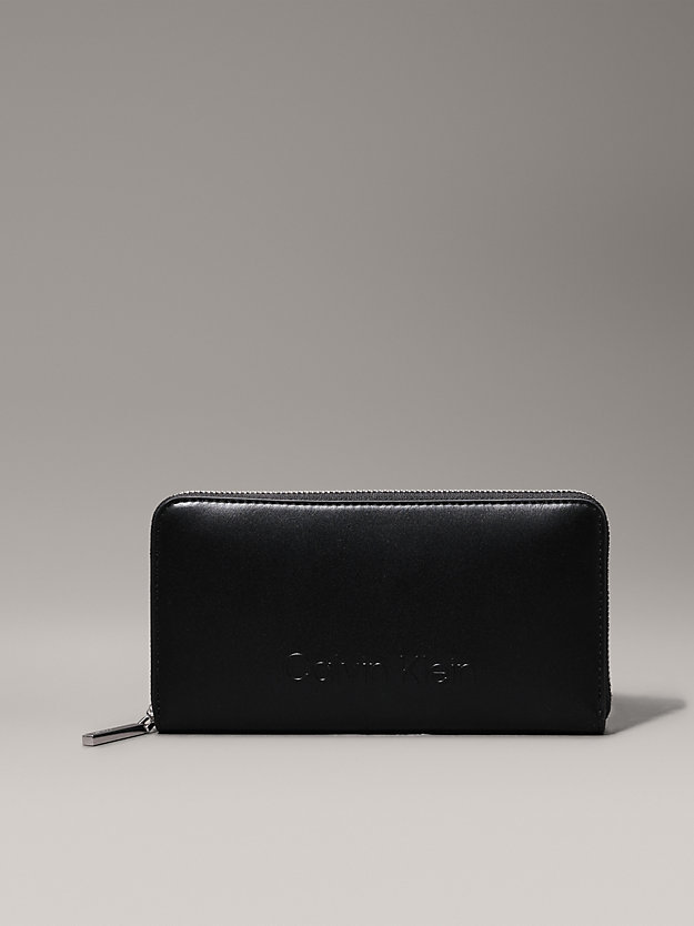 Large RFID Zip Around Wallet