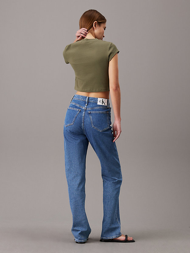 Slim Cropped Ribbed T-shirt