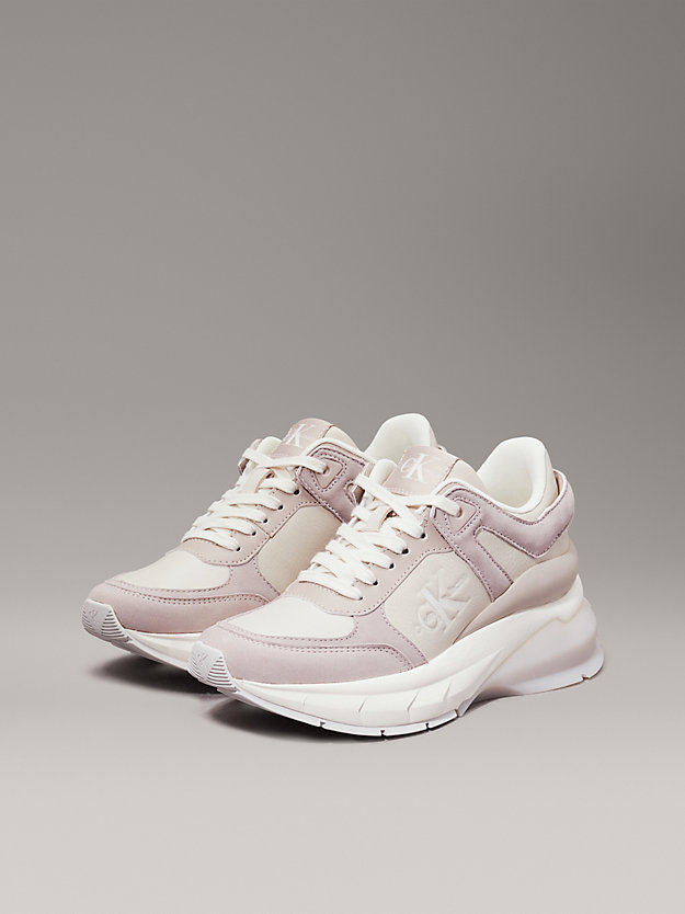 Leather Wedge Trainers