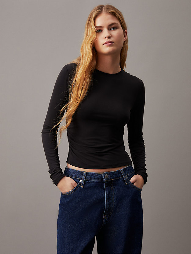 Soft Jersey Pleated Top