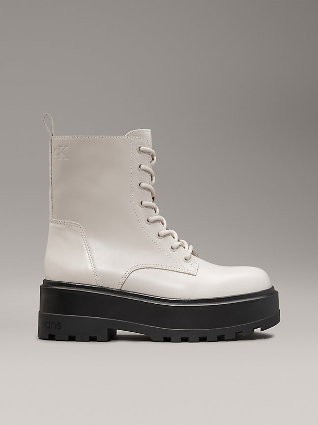 Leather Platform Boots
