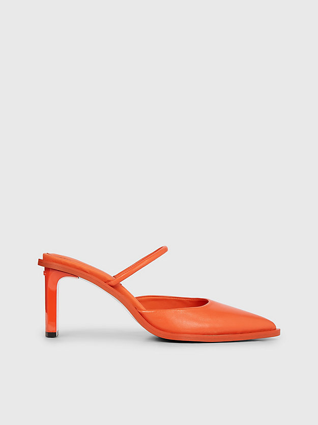 Leather Mule Pumps