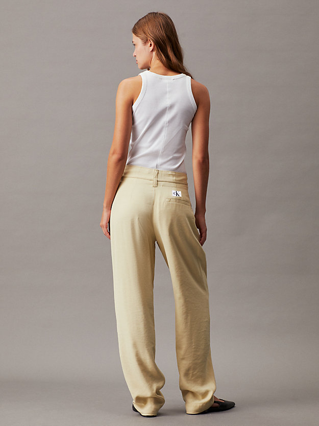 Soft Twill Tapered Trousers