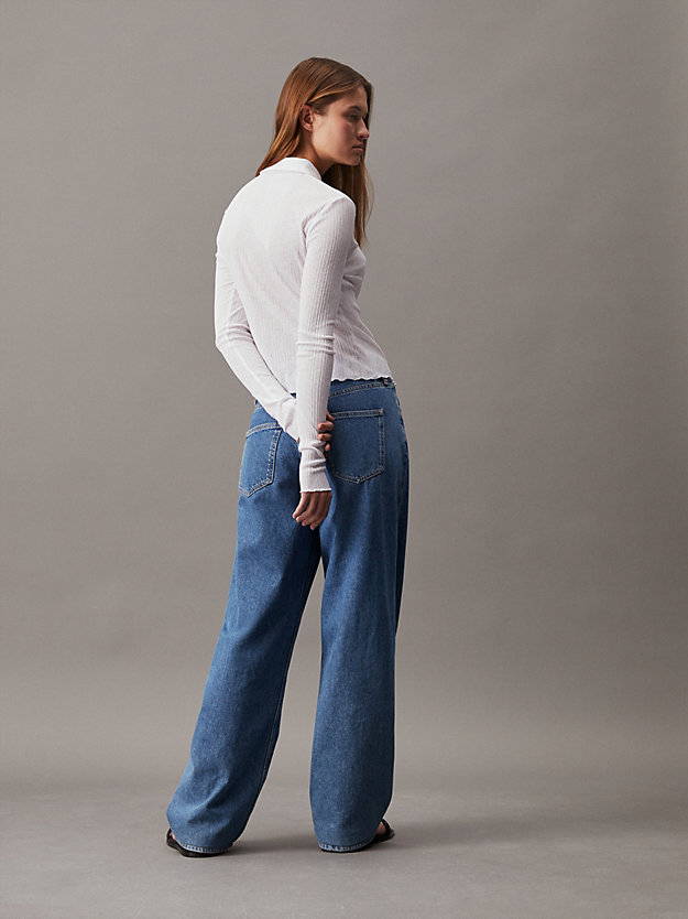 Sheer Ribbed Fitted Shirt