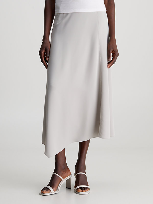 Crepe Asymmetric Skirt