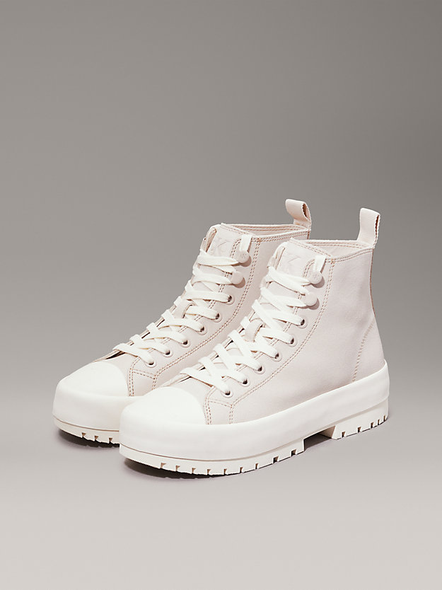 Suede Lug High-Top Trainers