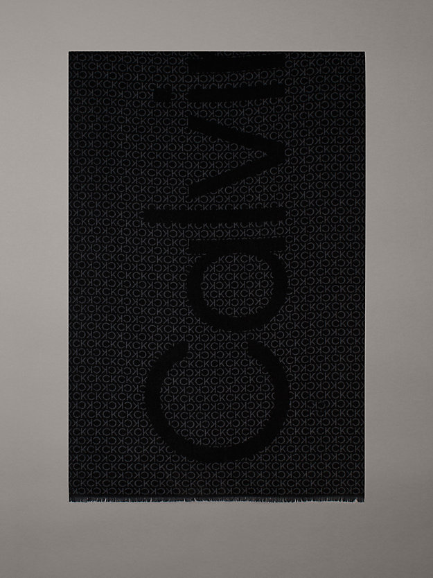 Logo Wool Blend Scarf