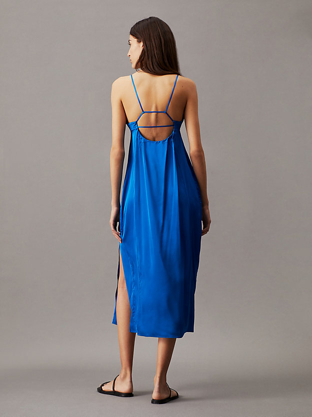 Open Back Midi Slip Dress
