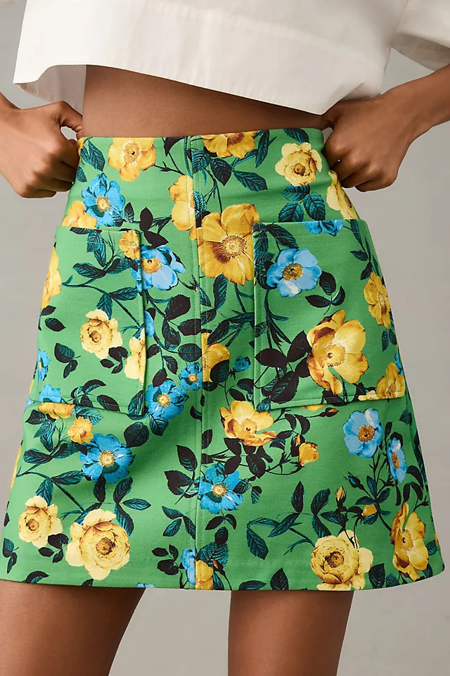 The Marisela Mini Skirt by Maeve GREEN
