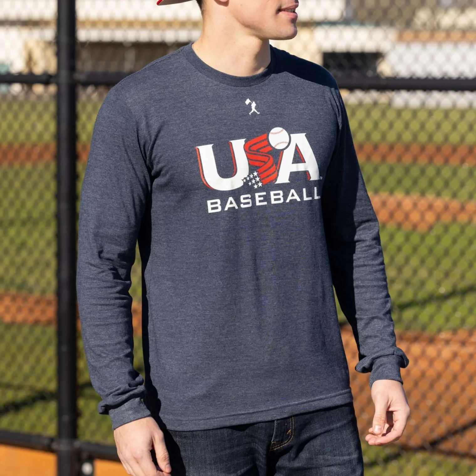 Baseballism x USA Baseball Long Sleeve - Navy