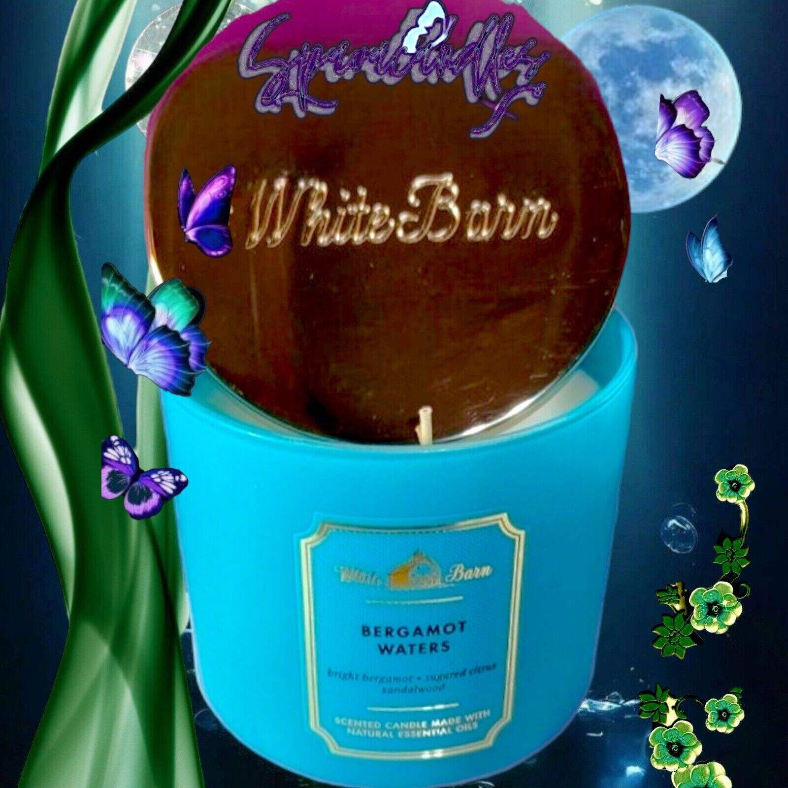 Bergamot Waters White Barn 3 Wick Candle US Seller
