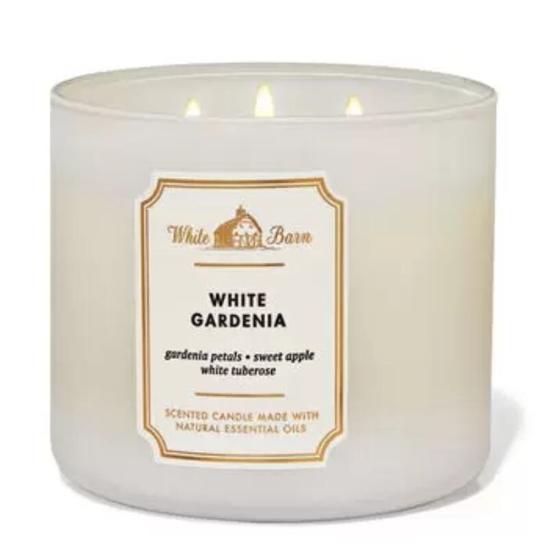 White Gardenia 3-Wick Candle