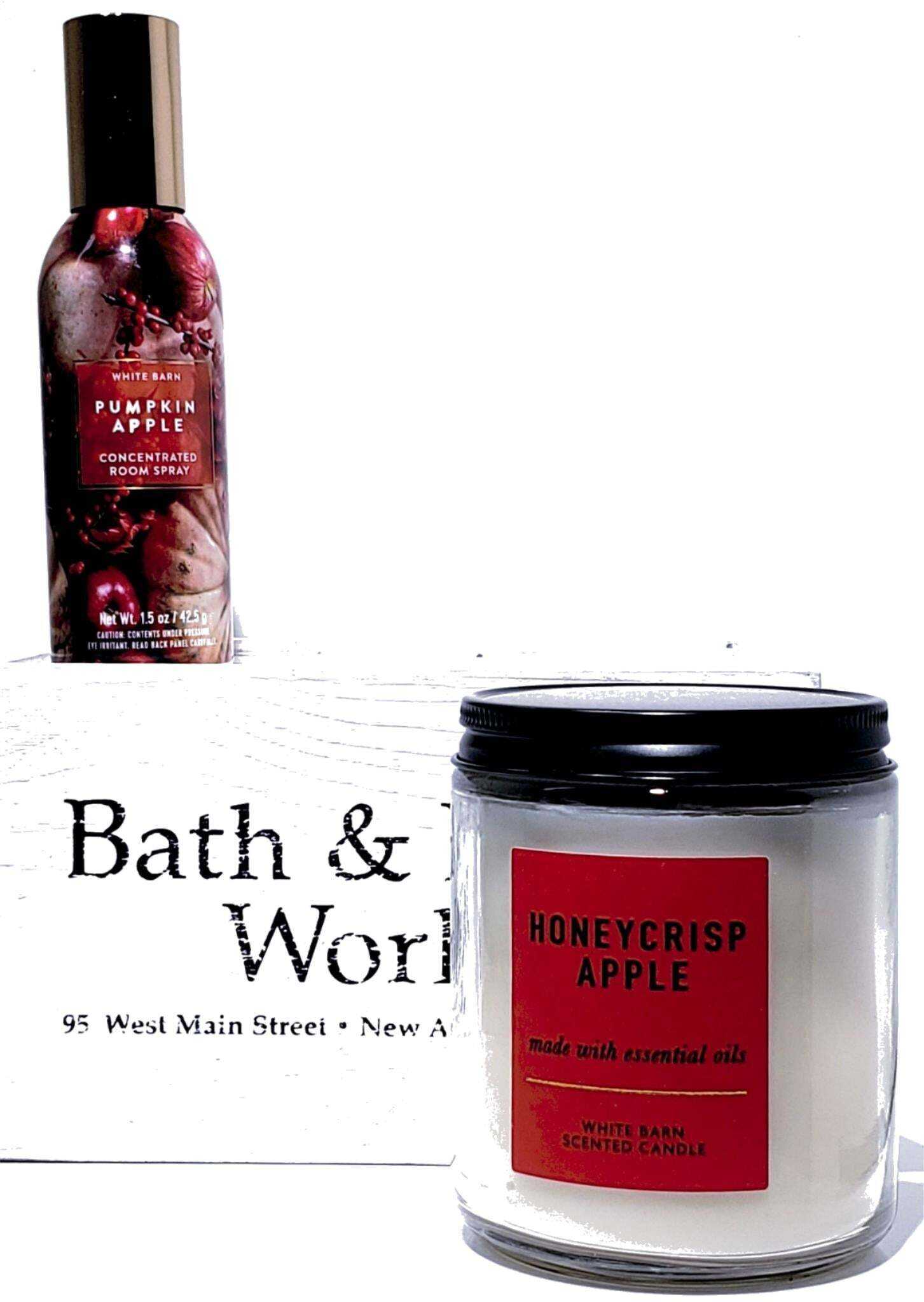 Honeycrisp Apple Candle, Pumpkin Apple Room Set of 2