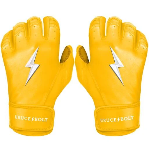 PREMIUM PRO Short Cuff Batting Gloves | YELLOW