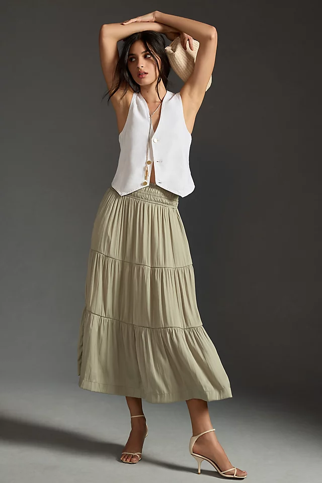 The Somerset Maxi Skirt MOSS